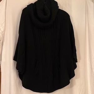 Cowl neck poncho